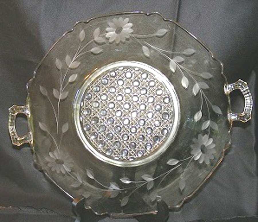 LAC26 Topaz Handled Cake Plate by Lancaster-1
