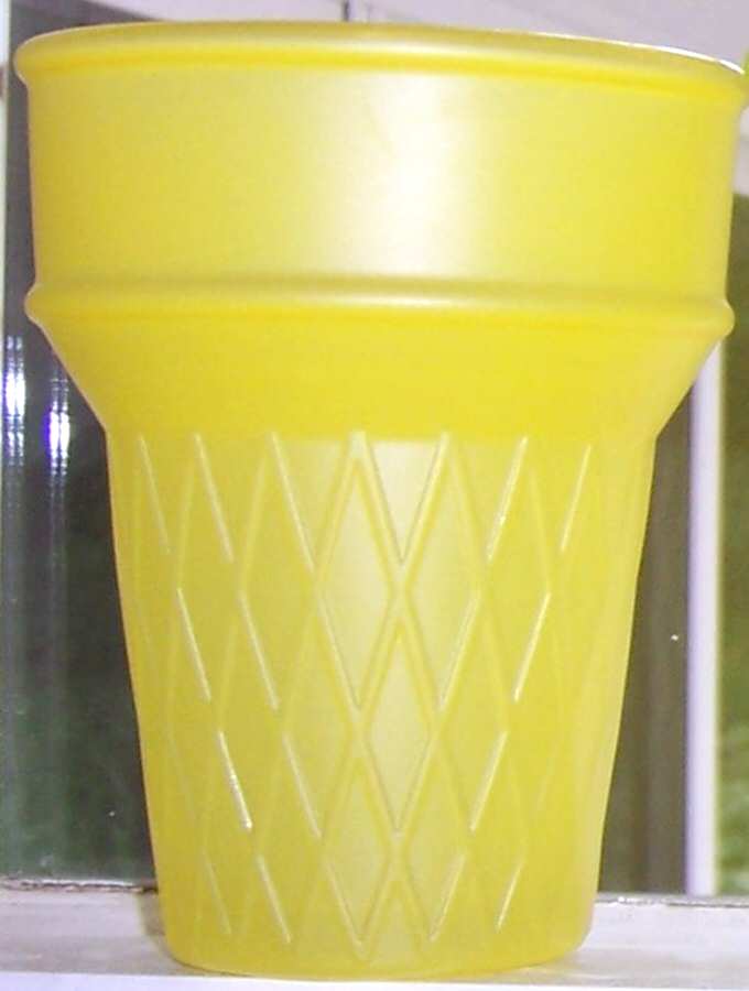 LRS161 Yellow Flat Tumbler by Libbey Glass Company-1