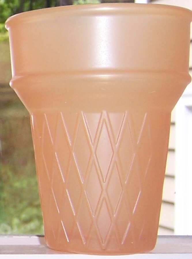 LRS161 Orange Flat Tumbler by Libbey Glass Company-1