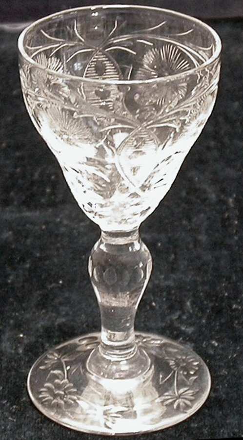 Cut1384 Water Goblet by Libbey Glass Company-1