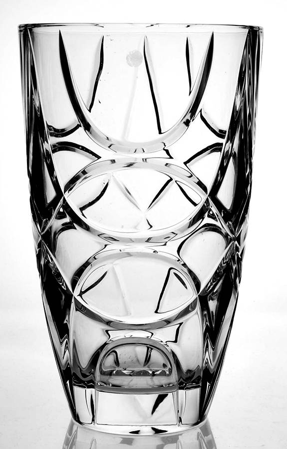Royalton 10" Flower Vase by Ralph Lauren Crystal-1