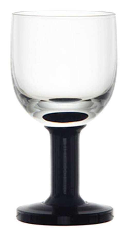 Oslo Black Stem Water Goblet by La Rochere-1