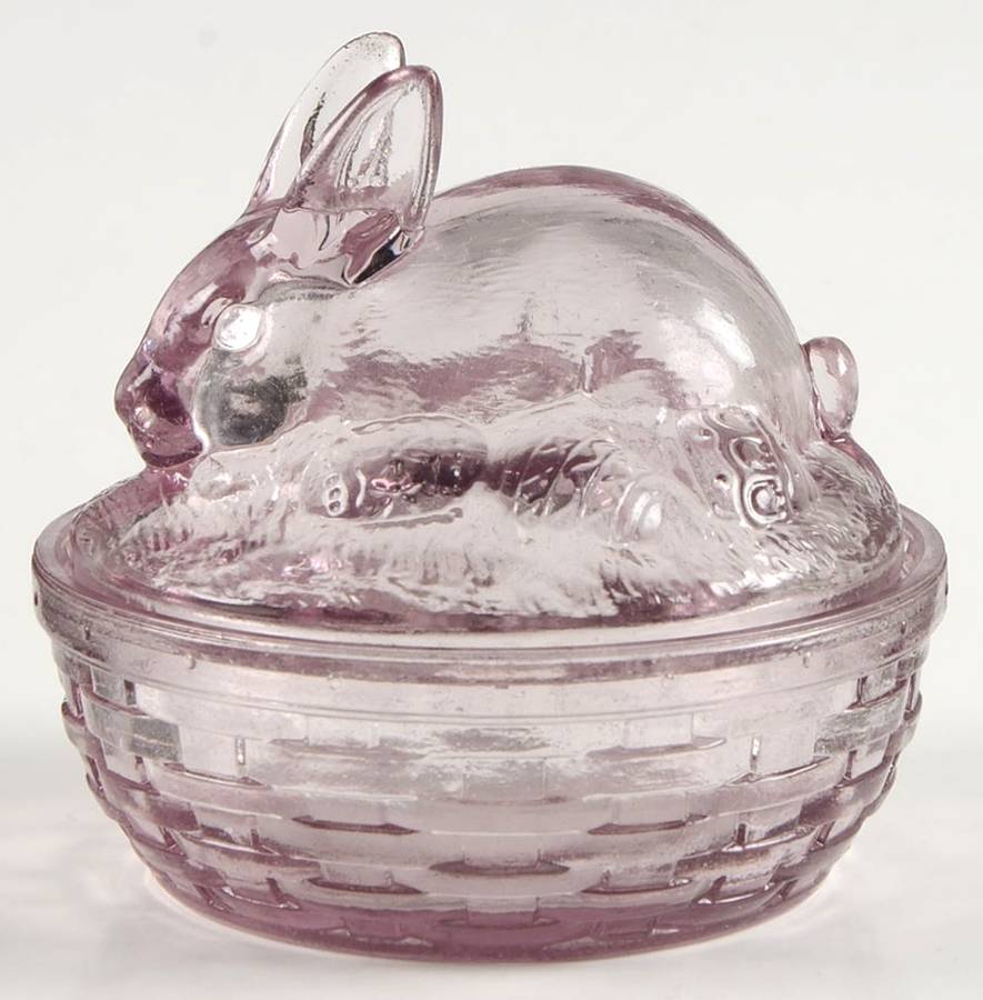 Giftware Mini Bunny on Basket by Longaberger Glass-1