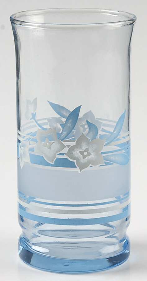 Misty Blue Arbor 12 Oz Flat Tumbler by Libbey Glass Company-1