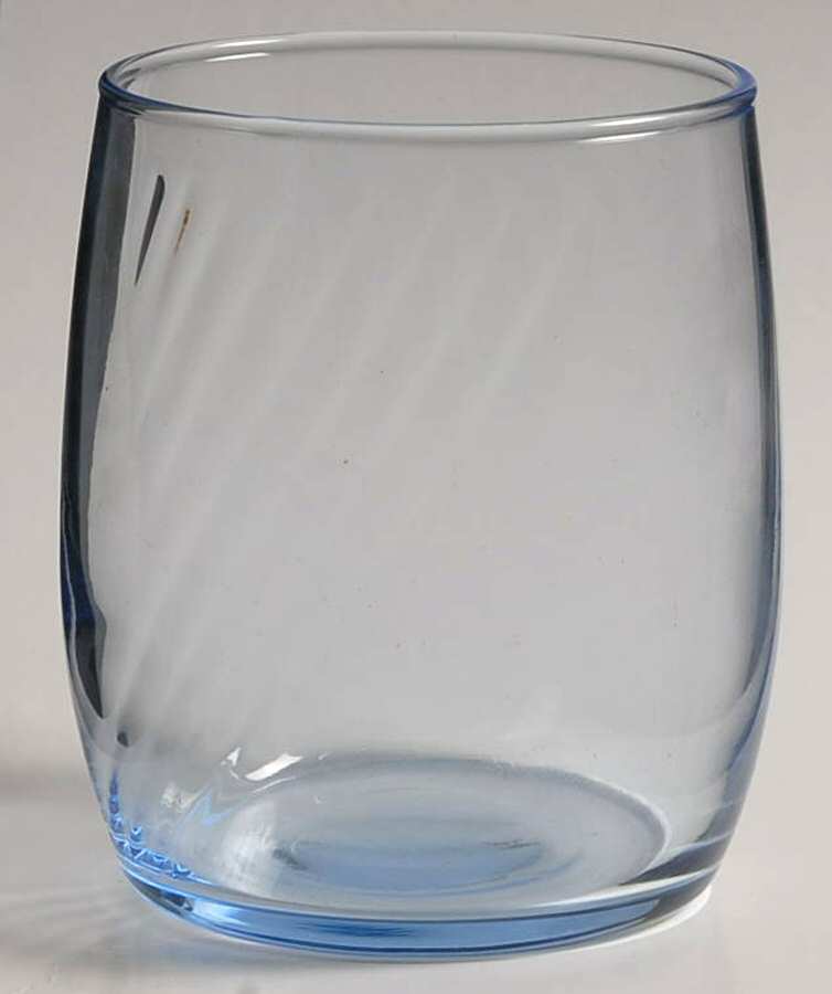 LRS184 Blue 10 Oz Flat Tumbler by Libbey Glass Company-1