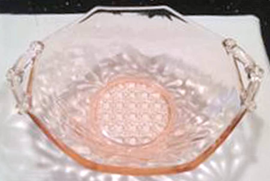 Sunshine-Pink (No Frosted) 7" Handled Bon Bon by Lancaster-1