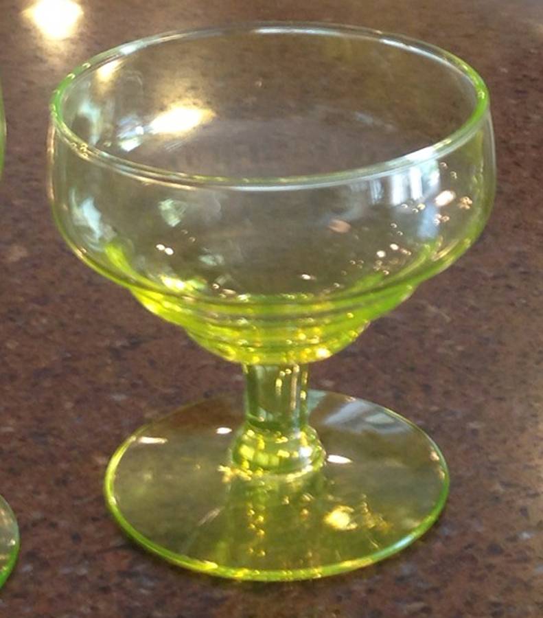 Governor Clinton Citron Low Sherbet by Libbey Glass Company-1