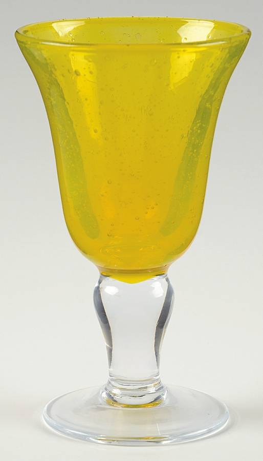 Soleil Water Goblet by La Verrerie de Biot-1