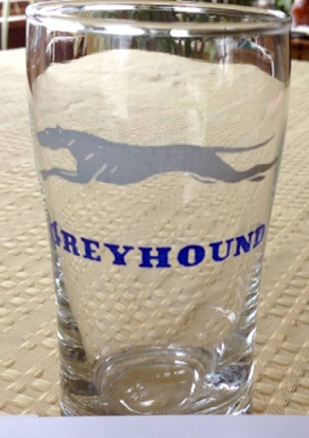 Greyhound Flat Tumbler by Libbey Glass Company-1