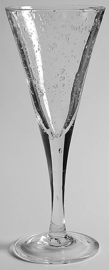 Traditional Clear Chalice by La Verrerie de Biot-1