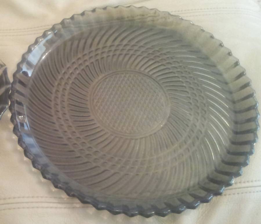 5331 Smoke Cake Plate by Libbey Glass Company-1
