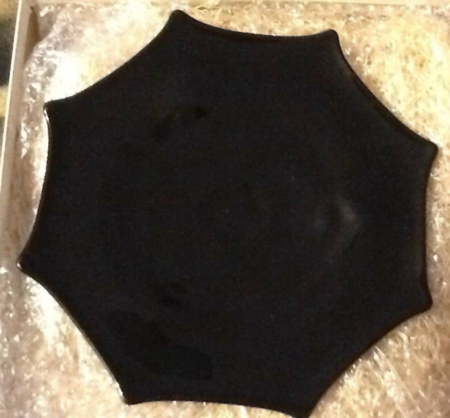 Beth Black 8" 3-Toed Plate by Lancaster-1