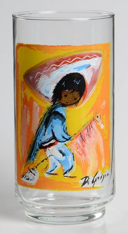 Children of the Southwest 14 Oz Flat Tumbler by Libbey Glass Company-1