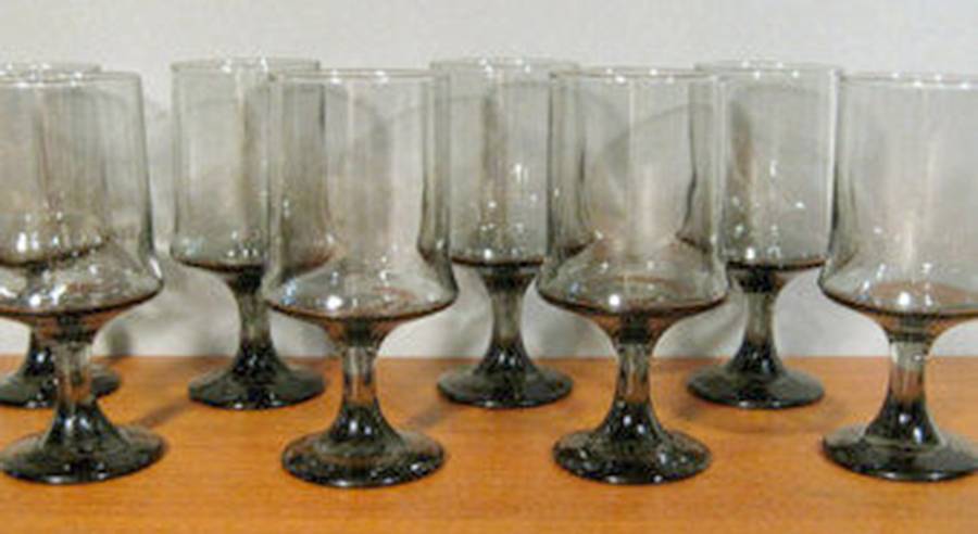 Smoke Impromptu Water Goblet by Libbey Glass Company-1