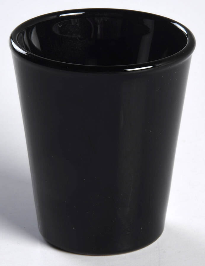 Flare Black Whiskey Glass by Libbey Glass Company-1