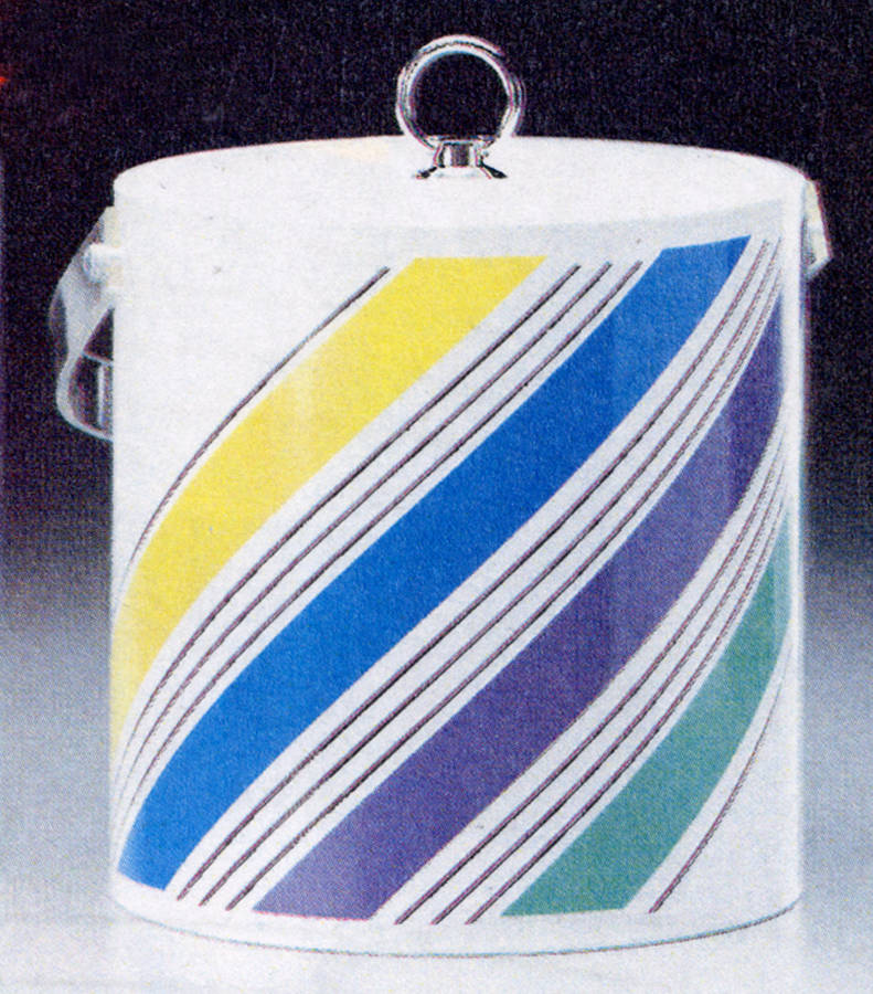 Sociables Acrylic Ice Bucket with Handle by Libbey Glass Company-1