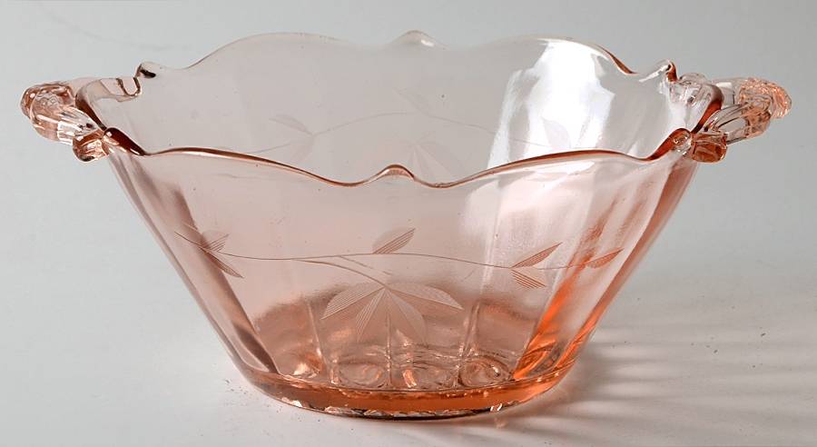 899-1 Pink 6" Handled Bowl by Lancaster-1