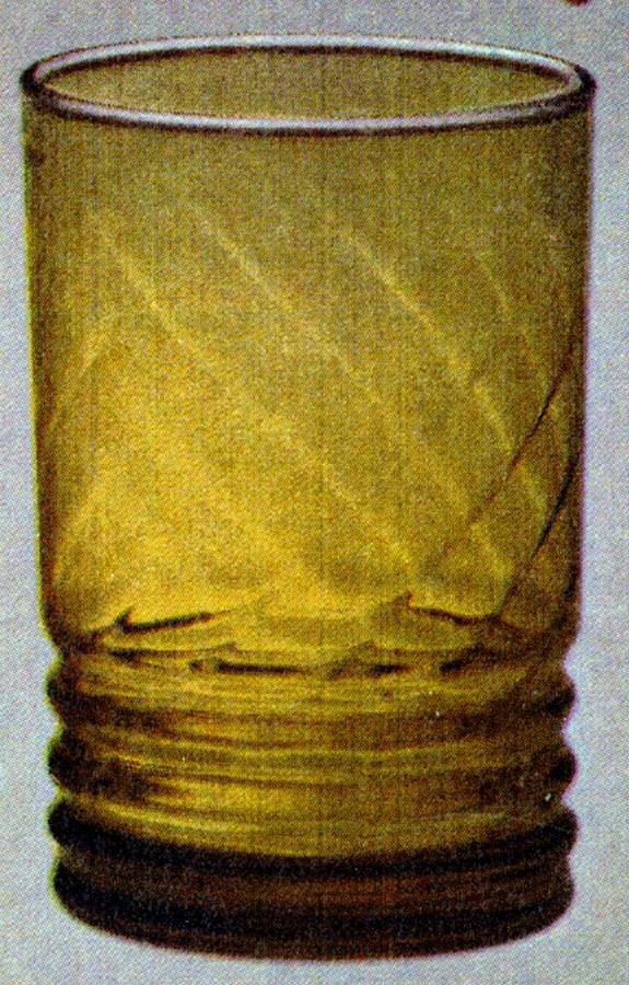 Malibu Gold 10 Oz Flat Tumbler by Libbey Glass Company-1