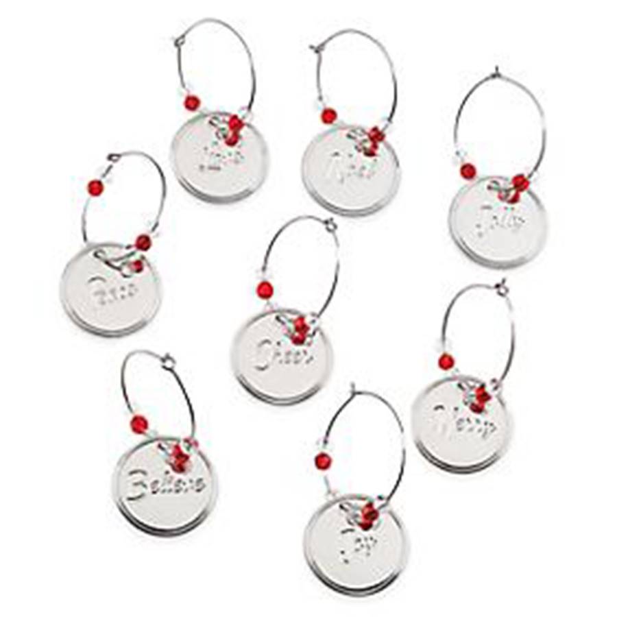 Holiday Jewel (Set of 6 Motifs) Silverplate Wine Charm by Lenox-1
