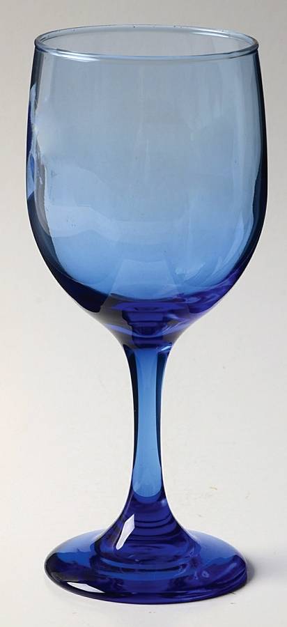 Teardrop-Light Blue Water Goblet by Libbey Glass Company-1
