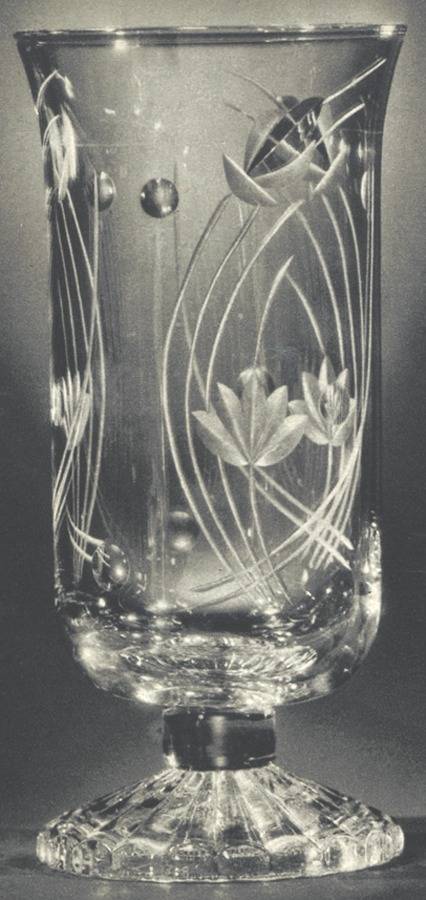 April Footed Tumbler by Libbey Glass Company-1