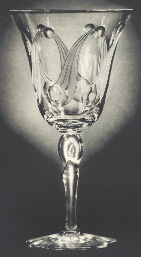 Cornucopia Water Goblet by Libbey Glass Company-1