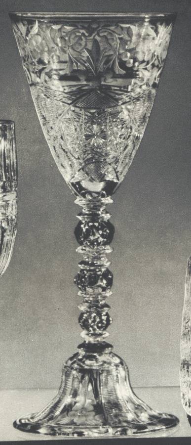 Venetian Wine Glass by Libbey Glass Company-1