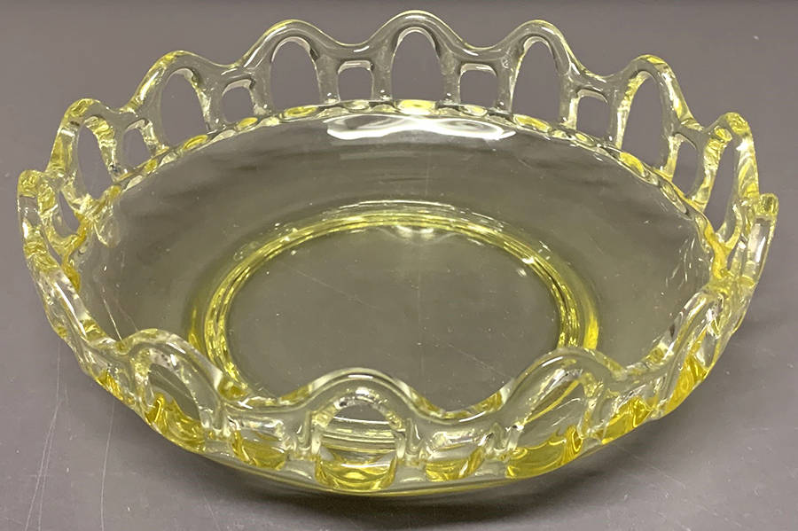Open Work Topaz (Yellow) 7" Cupped Bowl by Lancaster-1