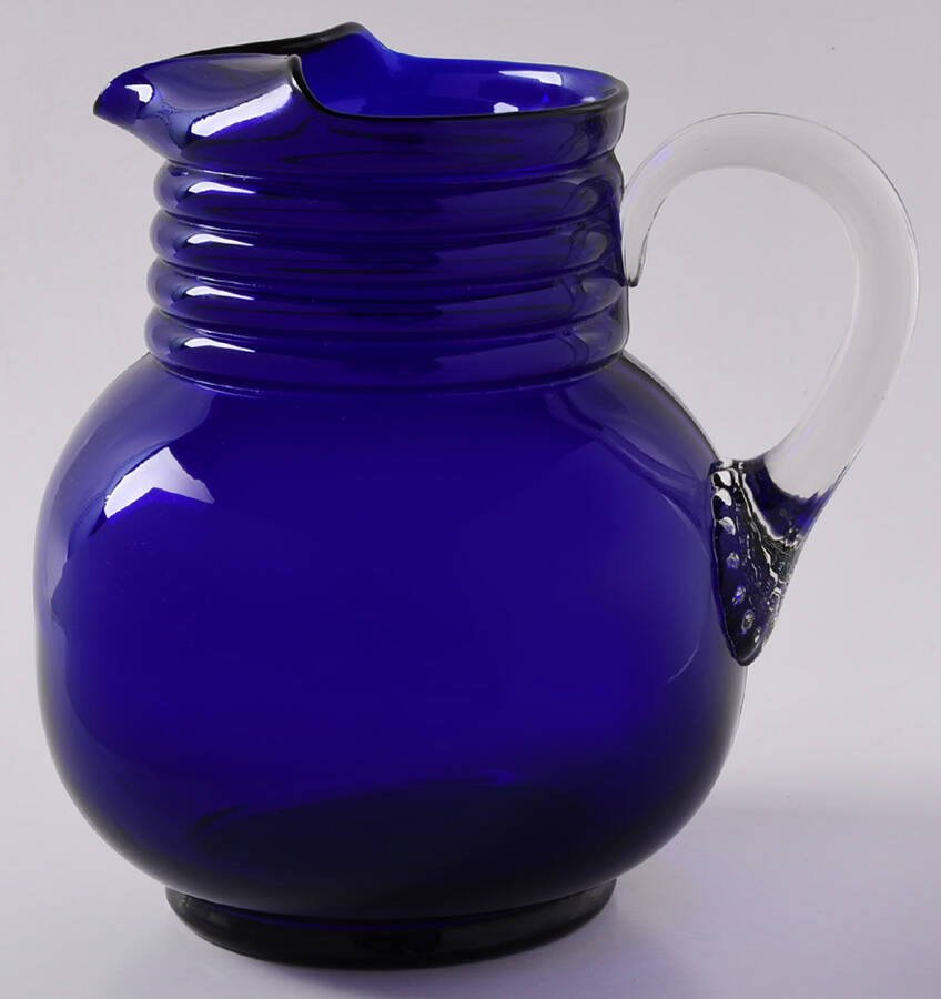 451-Cobalt 65 Oz Ice Lip Pitcher by Louie-1