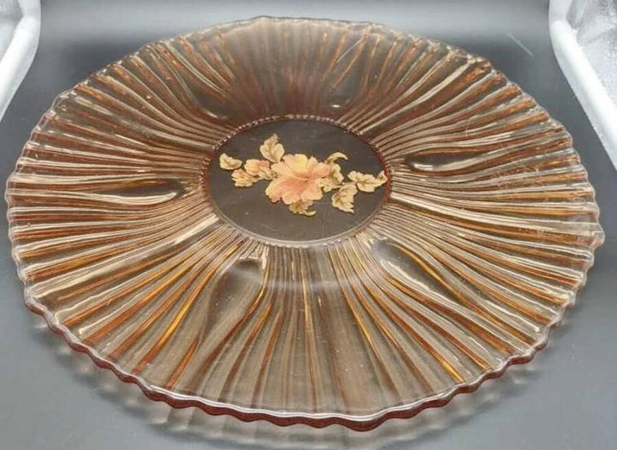 LRS351 Torte Plate by Libbey Glass Company-1
