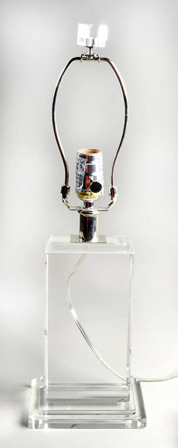 Octagon Column 18" Electric Lamp Base by Ralph Lauren Crystal-1