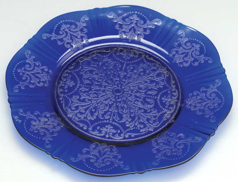 American Sweetheart Blue 8" Salad Plate by MacBeth-Evans-1