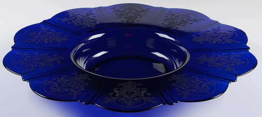 American Sweetheart Blue Console Bowl by MacBeth-Evans-1