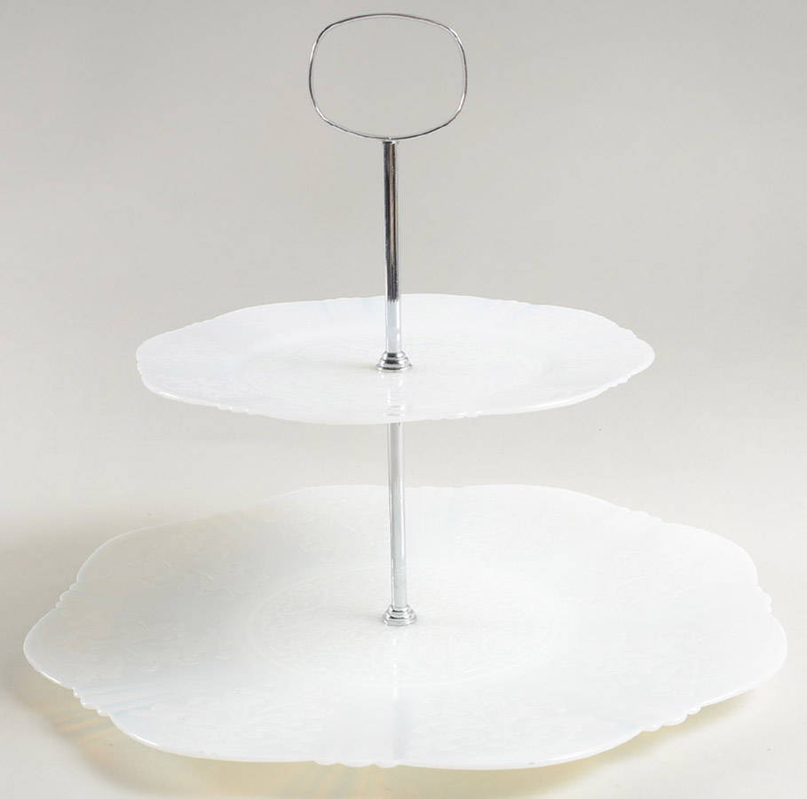 American Sweetheart Monax (White) 2 Tier Tidbit by MacBeth-Evans-1