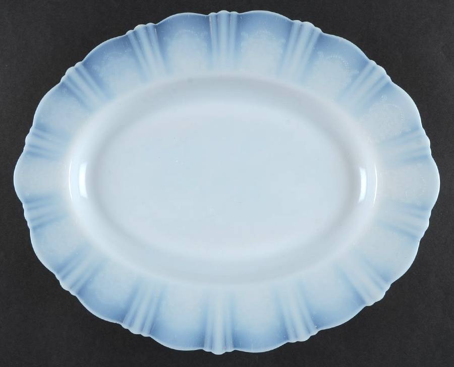 American Sweetheart Monax (White) 13" Oval Platter by MacBeth-Evans-1