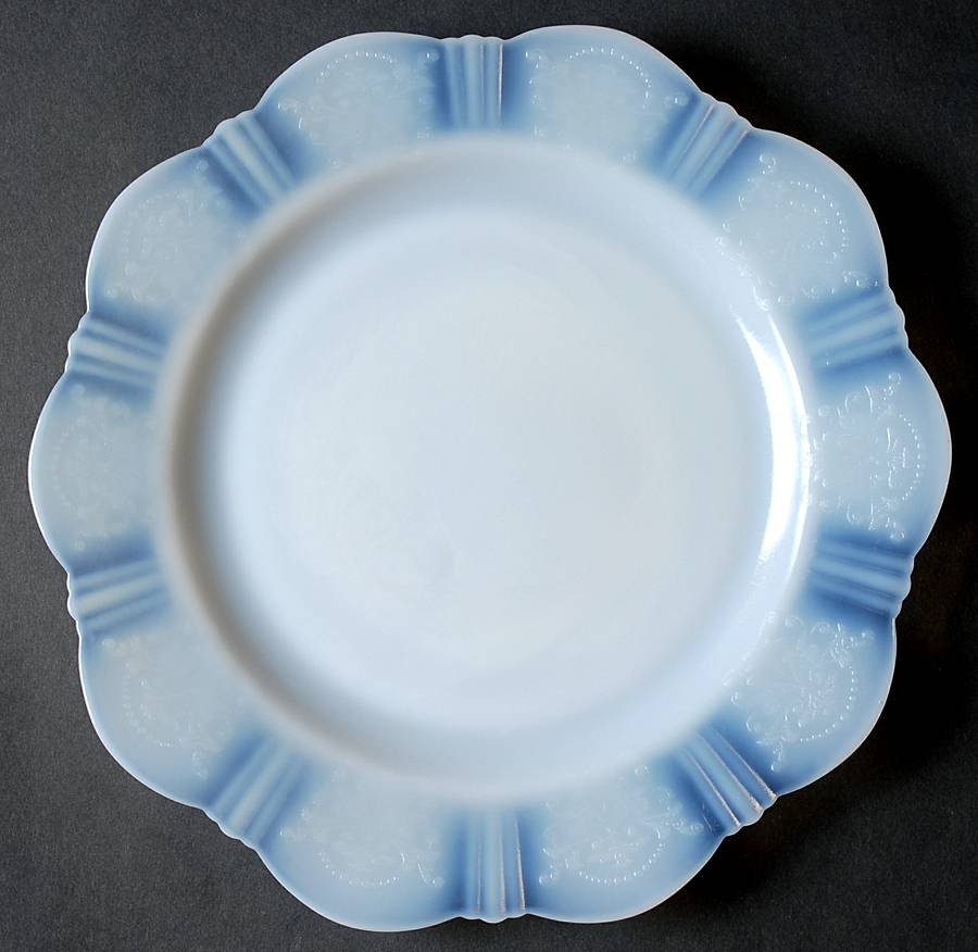 American Sweetheart Monax (White) Dinner Plate by MacBeth-Evans-1
