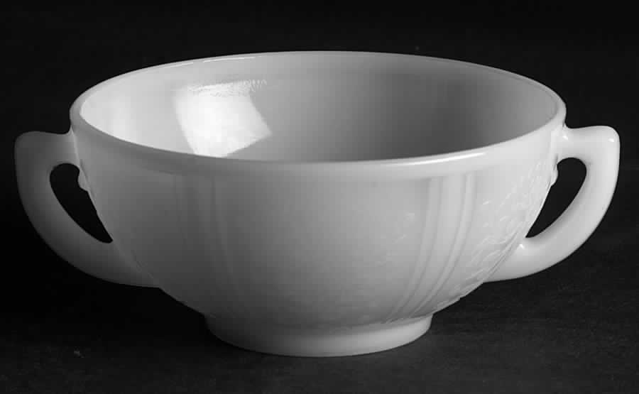 American Sweetheart Monax (White) Cream Soup Bowl by MacBeth-Evans-1