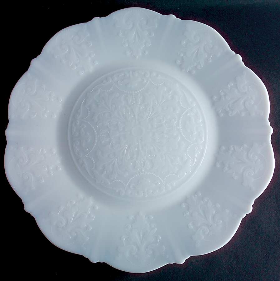 American Sweetheart Monax (White) 15" Service Plate by MacBeth-Evans-1