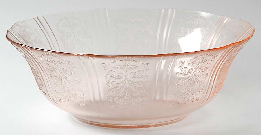 American Sweetheart Pink 8" Large Fruit Bowl by MacBeth-Evans-1