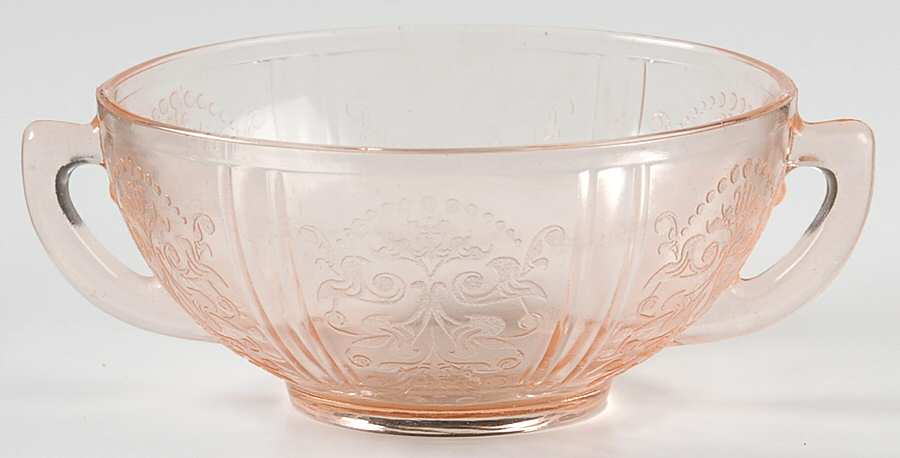American Sweetheart Pink Cream Soup Bowl by MacBeth-Evans-1