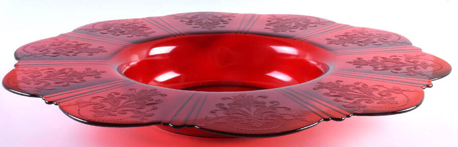 American Sweetheart Red Console Bowl by MacBeth-Evans-1