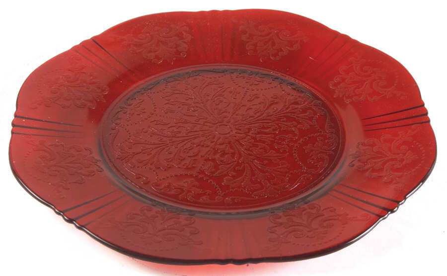 American Sweetheart Red 8" Salad Plate by MacBeth-Evans-1