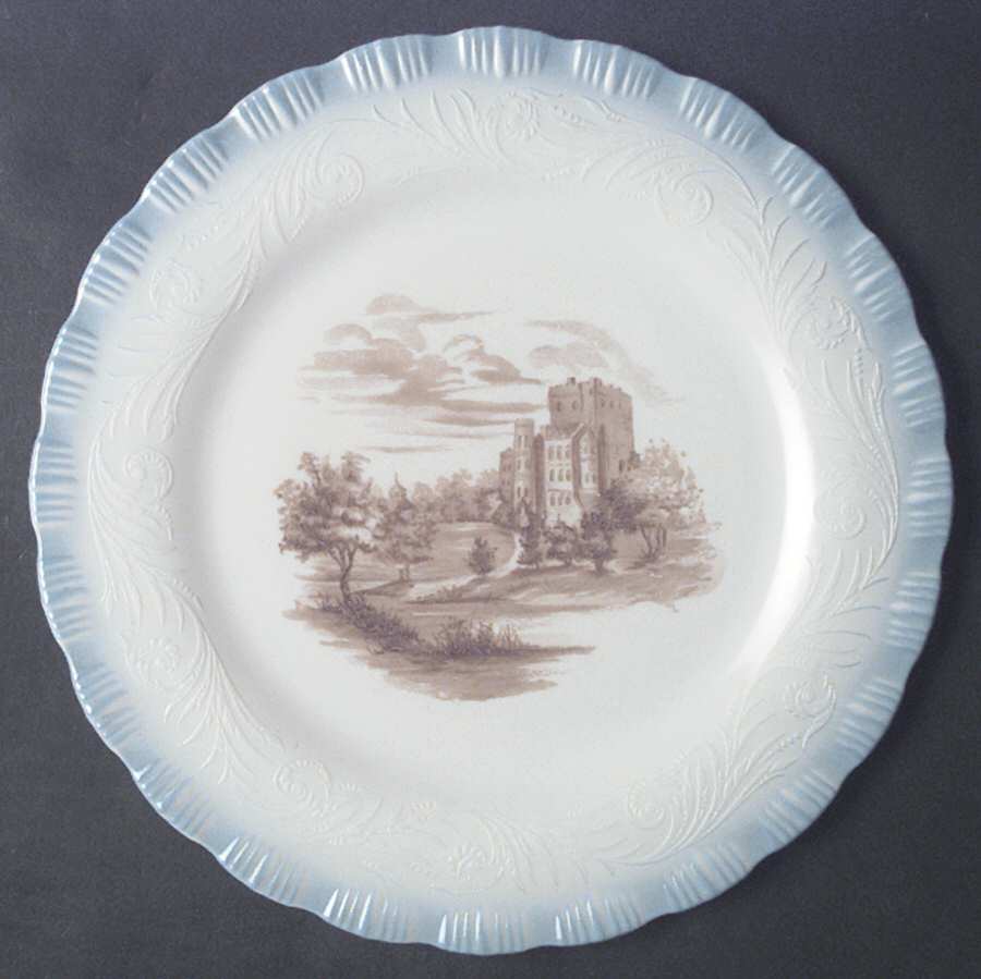 Chinex Classic Castle (Decorated) Large Dinner Plate by MacBeth-Evans-1