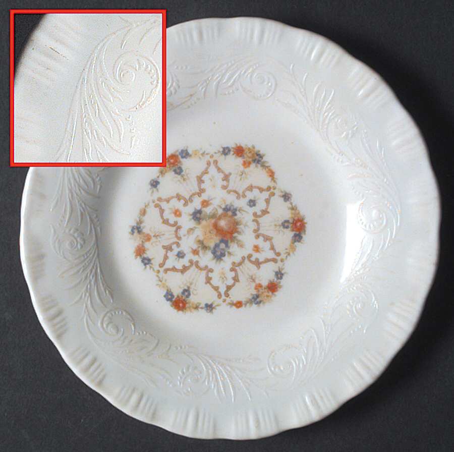 Chinex Classic Flower Bread & Butter Plate by MacBeth-Evans-1