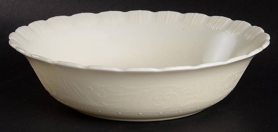 Chinex Classic Ivory 9" Round Vegetable Bowl by MacBeth-Evans-1