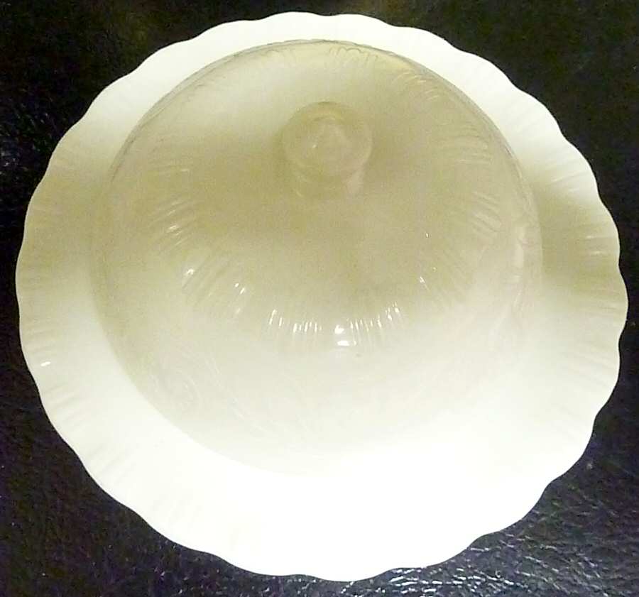Chinex Classic Ivory Round Covered Butter by MacBeth-Evans-1