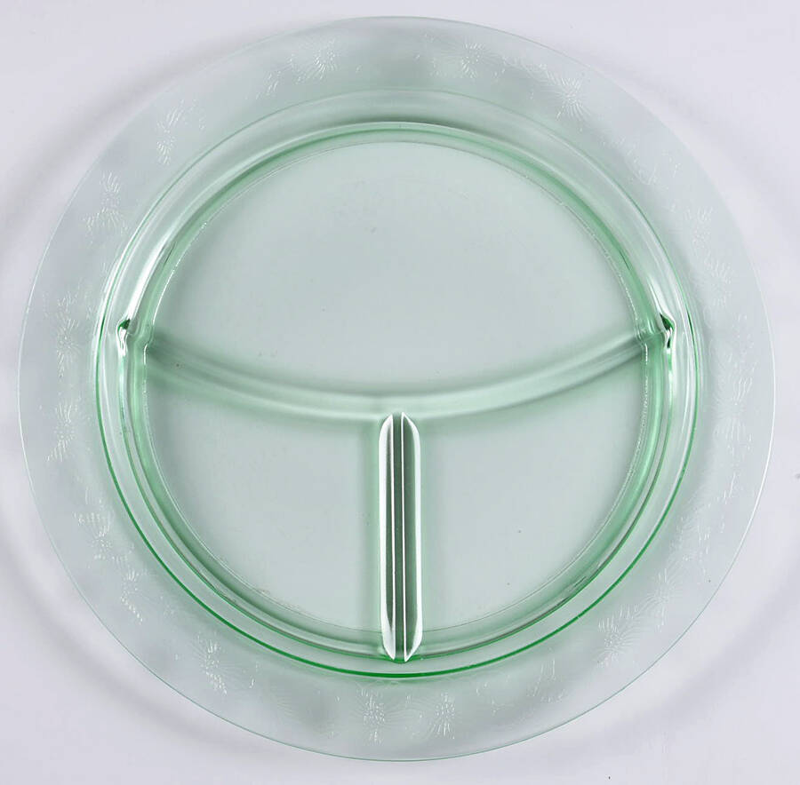 Dogwood Green Grill Plate by MacBeth-Evans-1