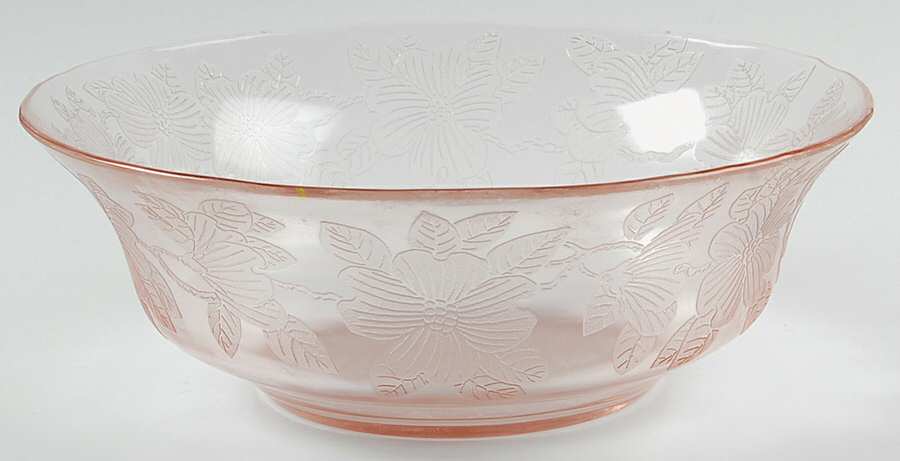 Dogwood Pink 10" Large Fruit Bowl by MacBeth-Evans-1