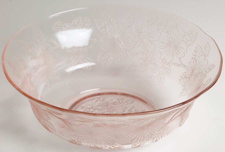 Dogwood Pink 8" Berry Bowl by MacBeth-Evans-1