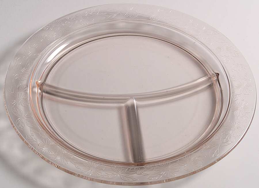 Dogwood Pink Grill Plate by MacBeth-Evans-1